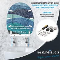 WC-Sitz mit Absenkautomatik und Schnellverschluss Marin - Premium Toilettendeckel direkt vom Hersteller