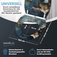 WC-Sitz mit Absenkautomatik und Schnellverschluss Mariposa - Premium Toilettendeckel direkt vom Hersteller