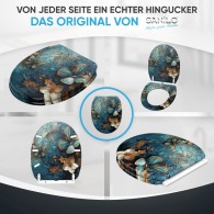 WC-Sitz mit Absenkautomatik und Schnellverschluss Mariposa - Premium Toilettendeckel direkt vom Hersteller