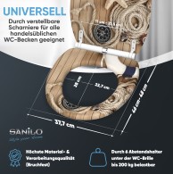 WC-Sitz mit Absenkautomatik und Schnellverschluss Maritime - Premium Toilettendeckel direkt vom Hersteller