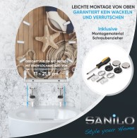 WC-Sitz mit Absenkautomatik und Schnellverschluss Maritime - Premium Toilettendeckel direkt vom Hersteller
