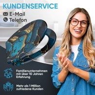 WC-Sitz mit Absenkautomatik und Schnellverschluss Marmor Cobalt - Premium Toilettendeckel direkt vom Hersteller