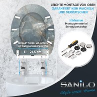 WC-Sitz mit Absenkautomatik und Schnellverschluss Marmor Italia - Premium Toilettendeckel direkt vom Hersteller