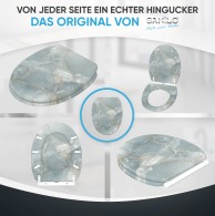 WC-Sitz mit Absenkautomatik und Schnellverschluss Marmor Italia - Premium Toilettendeckel direkt vom Hersteller