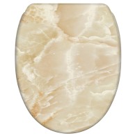 WC-Sitz mit Absenkautomatik und Schnellverschluss Marmor Natur - Premium Toilettendeckel direkt vom Hersteller