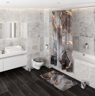 Badezimmer Set Marmor Abstrakt
