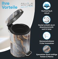 Kosmetikeimer Marmor Abstrakt 3 Liter