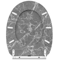 3-teiliges Badezimmer Set Marmor Grau