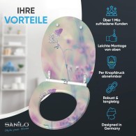WC-Sitz mit Absenkautomatik und Schnellverschluss Meadow - Premium Toilettendeckel direkt vom Hersteller