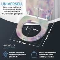 WC-Sitz mit Absenkautomatik und Schnellverschluss Meadow - Premium Toilettendeckel direkt vom Hersteller