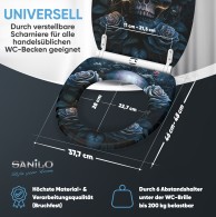 WC-Sitz mit Absenkautomatik und Schnellverschluss Midnight - Premium Toilettendeckel direkt vom Hersteller
