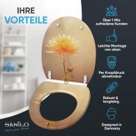 WC-Sitz mit Absenkautomatik und Schnellverschluss Mum - Premium Toilettendeckel direkt vom Hersteller