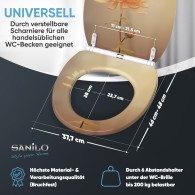 WC-Sitz mit Absenkautomatik und Schnellverschluss Mum - Premium Toilettendeckel direkt vom Hersteller