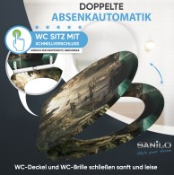 WC-Sitz mit Absenkautomatik und Schnellverschluss Odyssey - Premium Toilettendeckel direkt vom Hersteller