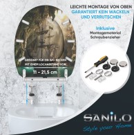 WC-Sitz mit Absenkautomatik und Schnellverschluss Odyssey - Premium Toilettendeckel direkt vom Hersteller