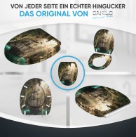 WC-Sitz mit Absenkautomatik und Schnellverschluss Odyssey - Premium Toilettendeckel direkt vom Hersteller