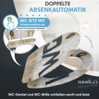 WC-Sitz mit Absenkautomatik und Schnellverschluss Old Style - Premium Toilettendeckel direkt vom Hersteller
