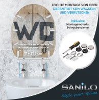 WC-Sitz mit Absenkautomatik und Schnellverschluss Old Style - Premium Toilettendeckel direkt vom Hersteller