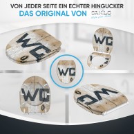 WC-Sitz mit Absenkautomatik und Schnellverschluss Old Style - Premium Toilettendeckel direkt vom Hersteller