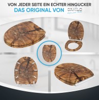 WC-Sitz mit Absenkautomatik und Schnellverschluss Old Tree - Premium Toilettendeckel direkt vom Hersteller