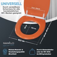 Soft Close Toilet Seat Orange