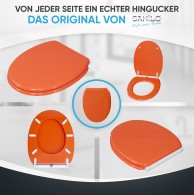 Soft Close Toilet Seat Orange