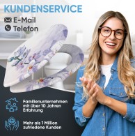 WC-Sitz mit Absenkautomatik und Schnellverschluss Orchidee - Premium Toilettendeckel direkt vom Hersteller