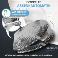WC-Sitz mit Absenkautomatik und Schnellverschluss Palmera - Premium Toilettendeckel direkt vom Hersteller