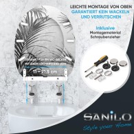WC-Sitz mit Absenkautomatik und Schnellverschluss Palmera - Premium Toilettendeckel direkt vom Hersteller