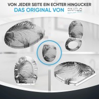 WC-Sitz mit Absenkautomatik und Schnellverschluss Palmera - Premium Toilettendeckel direkt vom Hersteller