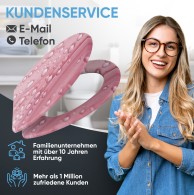 WC-Sitz mit Absenkautomatik und Schnellverschluss Pink Flower - Premium Toilettendeckel direkt vom Hersteller