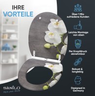 WC-Sitz mit Absenkautomatik und Schnellverschluss Pretty - Premium Toilettendeckel direkt vom Hersteller