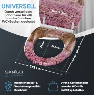 WC-Sitz mit Absenkautomatik und Schnellverschluss Romantik - Premium Toilettendeckel direkt vom Hersteller