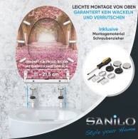 WC-Sitz mit Absenkautomatik und Schnellverschluss Romantik - Premium Toilettendeckel direkt vom Hersteller
