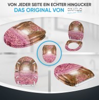 WC-Sitz mit Absenkautomatik und Schnellverschluss Romantik - Premium Toilettendeckel direkt vom Hersteller