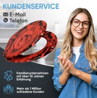 WC-Sitz mit Absenkautomatik Rosen - Premium Toilettendeckel direkt vom Hersteller