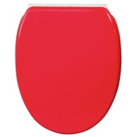 WC-Sitz mit Absenkautomatik und Schnellverschluss Rot - Premium Toilettendeckel direkt vom Hersteller
