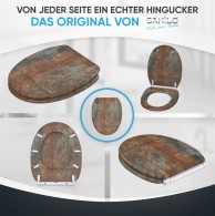 WC-Sitz mit Absenkautomatik und Schnellverschluss Rusty - Premium Toilettendeckel direkt vom Hersteller