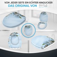 WC-Sitz mit Absenkautomatik und Schnellverschluss Sakura - Premium Toilettendeckel direkt vom Hersteller