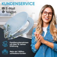 WC-Sitz mit Absenkautomatik und Schnellverschluss Sakura - Premium Toilettendeckel direkt vom Hersteller