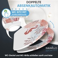 WC-Sitz mit Absenkautomatik und Schnellverschluss Sea Horse - Premium Toilettendeckel direkt vom Hersteller