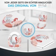 WC-Sitz mit Absenkautomatik und Schnellverschluss Sea Horse - Premium Toilettendeckel direkt vom Hersteller
