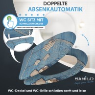 WC-Sitz mit Absenkautomatik und Schnellverschluss Seefahrt - Premium Toilettendeckel direkt vom Hersteller