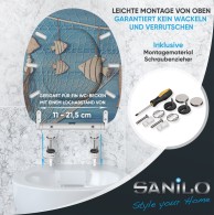 WC-Sitz mit Absenkautomatik und Schnellverschluss Seefahrt - Premium Toilettendeckel direkt vom Hersteller