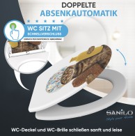 WC-Sitz mit Absenkautomatik und Schnellverschluss Shower Cat - Premium Toilettendeckel direkt vom Hersteller