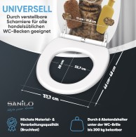 WC-Sitz mit Absenkautomatik und Schnellverschluss Shower Cat - Premium Toilettendeckel direkt vom Hersteller