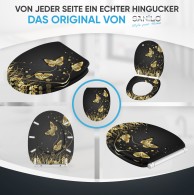 WC-Sitz mit Absenkautomatik und Schnellverschluss Silhouette - Premium Toilettendeckel direkt vom Hersteller