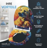 WC-Sitz mit Absenkautomatik und Schnellverschluss Snuggle - Premium Toilettendeckel direkt vom Hersteller