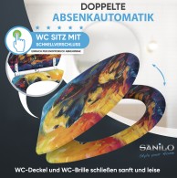 WC-Sitz mit Absenkautomatik und Schnellverschluss Snuggle - Premium Toilettendeckel direkt vom Hersteller