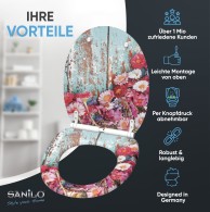 WC-Sitz mit Absenkautomatik und Schnellverschluss Spring - Premium Toilettendeckel direkt vom Hersteller